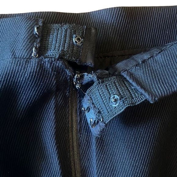 Chanel Womens EU40 Vintage 1996 Spring Black Cotton Button Pencil Mini Skirt - Picture 6 of 10